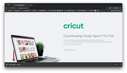 Downloading Cricut Design Space App